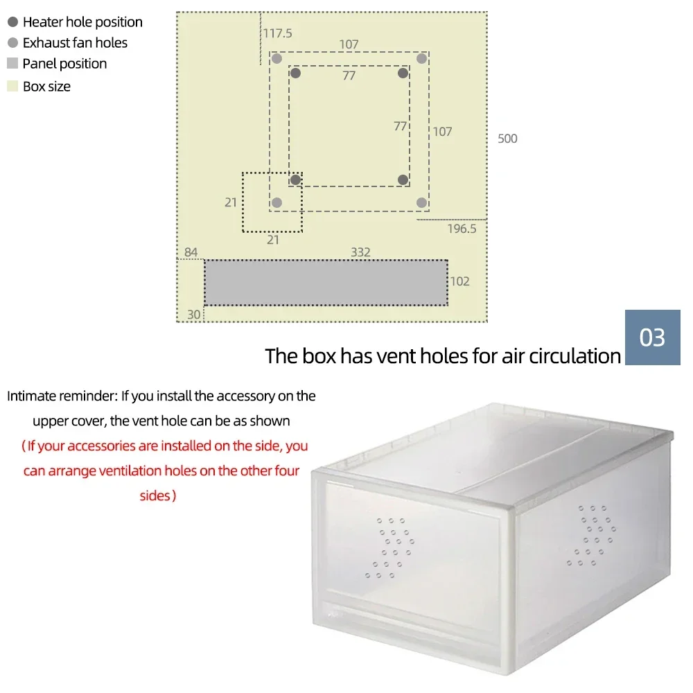 HTMC-5 Automatic Incubator Controller DIY Constant Temperature Humidity Heating System Fan Motor Accessory