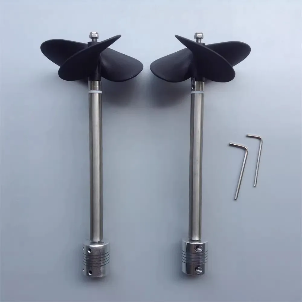 Three-Blade Thickened Nylon Propeller 5mm Stainless Steel Drive Boat Shaft Assembly Rc Model Boat