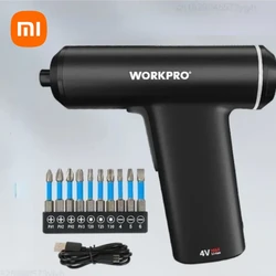 XIAOMI Workpro Cordless Rechargeable Screwdriver 1000mAh Li-ion 5N.m Mini Electric Screwdriver with 10Pcs S2 Screw Bit Household