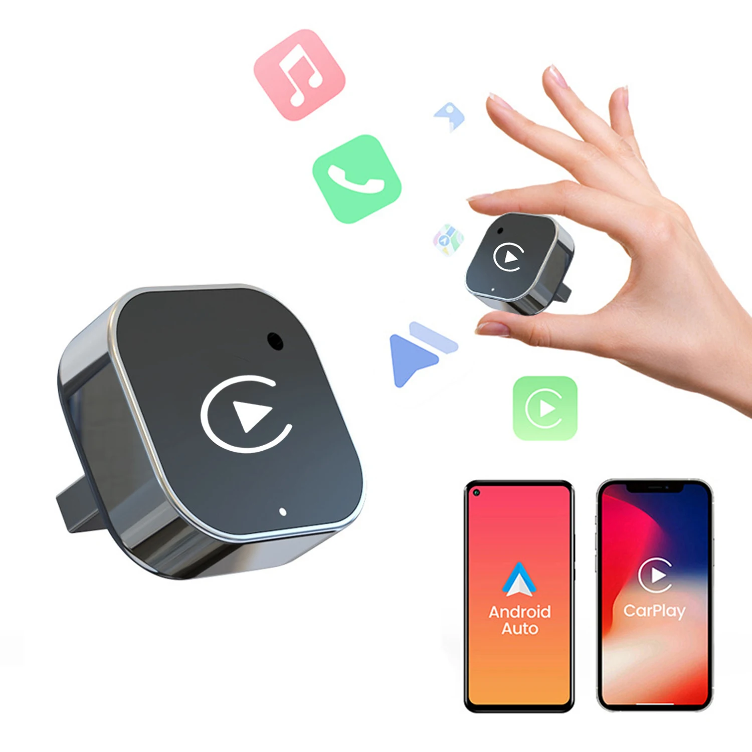 

Wireless CarPlay Android Auto Adapter USB Dongle Smart Dongle Ai Box Mini Box Universal For VW Toyota Nissan Honda Ford Benz