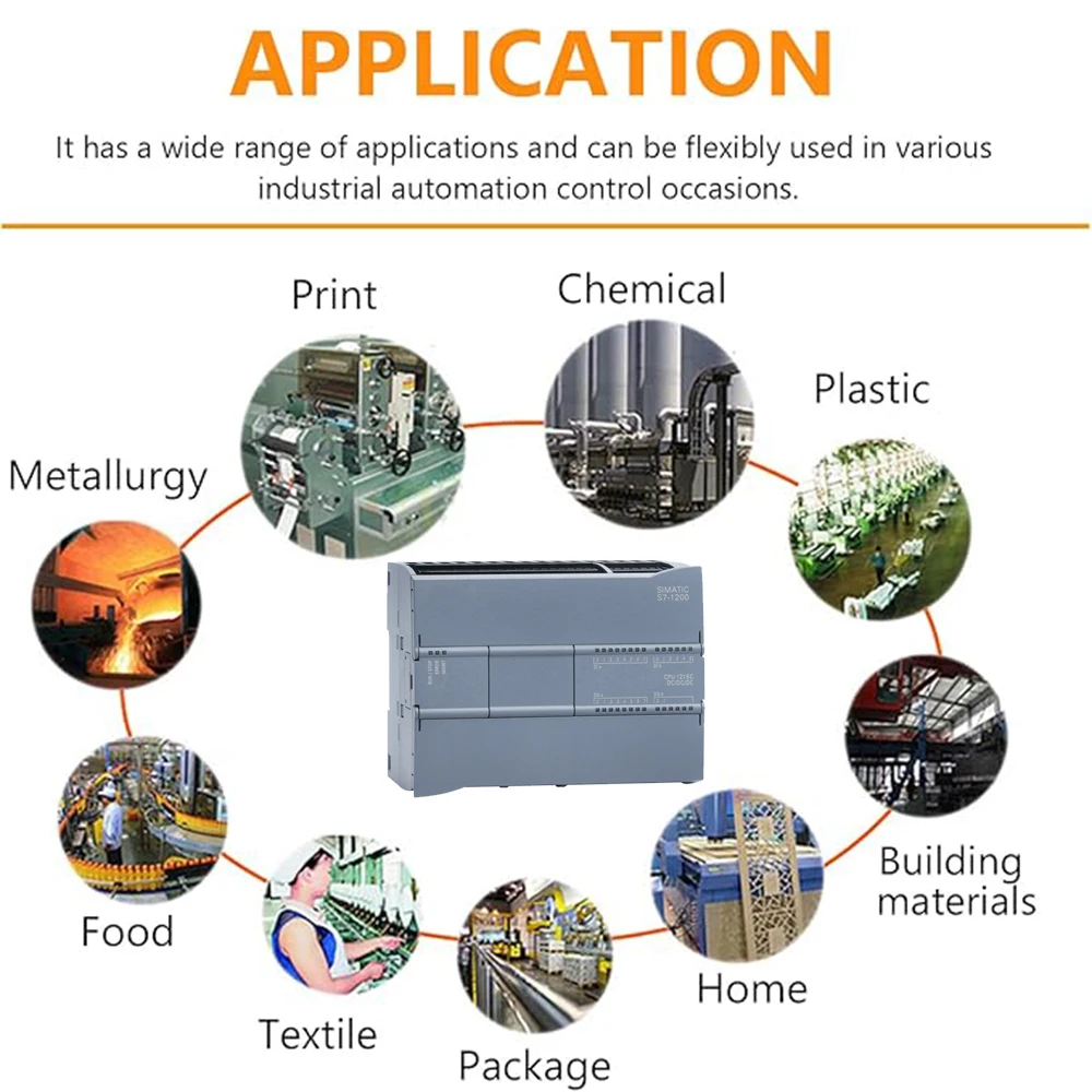 وحدة تحكم Hy-Tech PLC 14DI 10DO DC 2AI 2AO تناظرية IO PROFINET تدعم مصدر طاقة تيار مستمر نظام التحكم في المحرك الصناعي