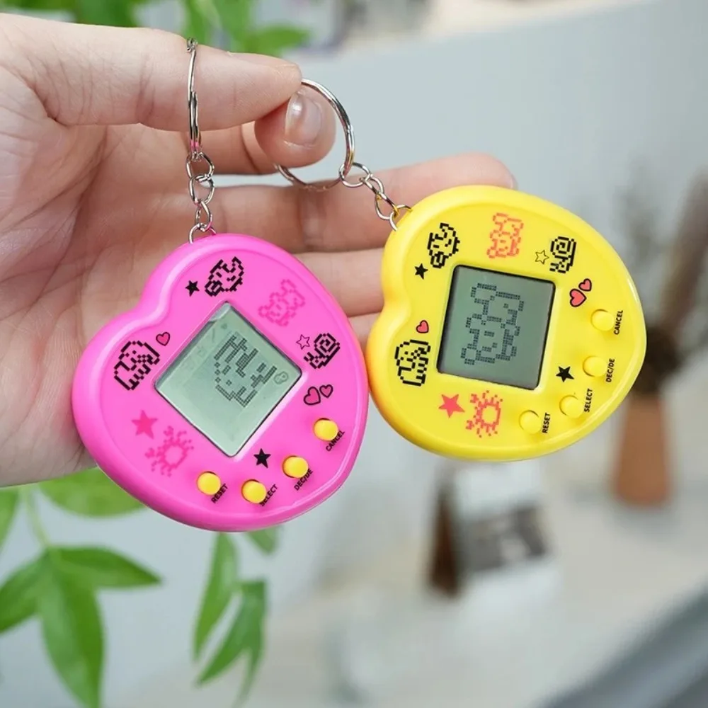 Cute Heart Pet Machine Children's Game Toy Virtual Pet Keychain Lovely Small Gift Pendant Cross-Border Hot Sale
