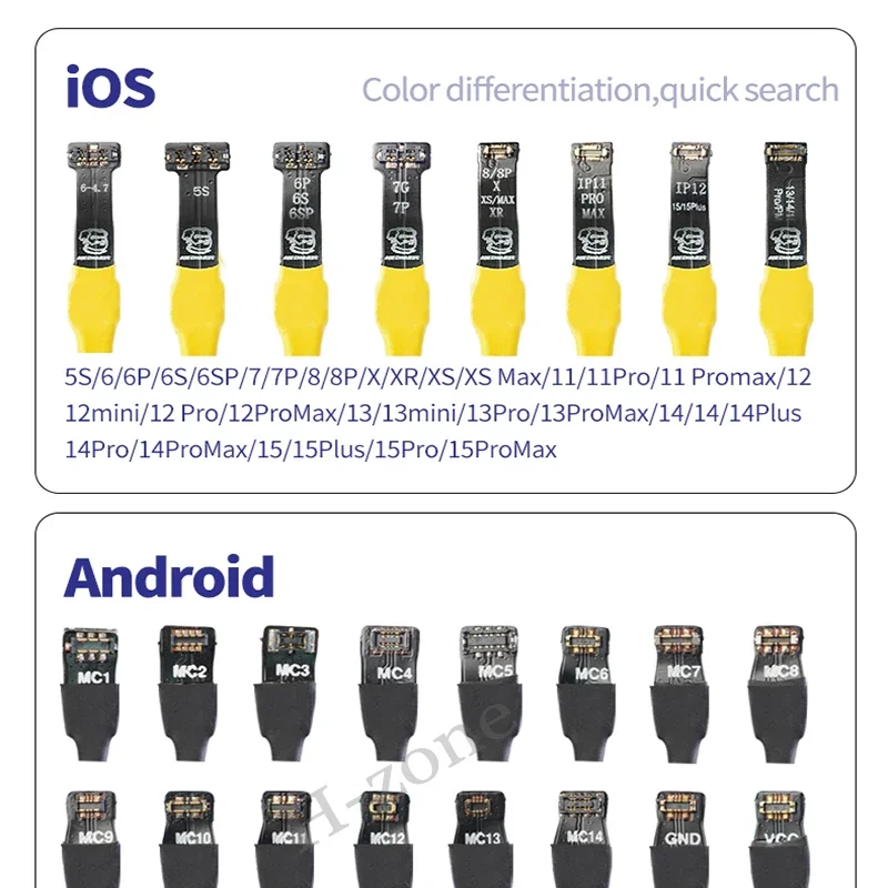 Imagem -04 - Cabo de Teste de Fonte de Alimentação Mecânica S24 Max para Iphone 5s15pro Max e Android Linha de Inicialização de Telefone Móvel Ferramentas de Cabo de Alimentação