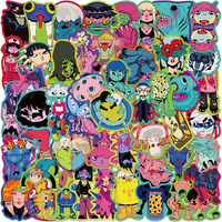 50pcs Funny Colorful Cartoon Creepy Horror Monsters Graffiti Stickers For Luggage Laptop Guitar Phone Waterproof Vinyl Decals