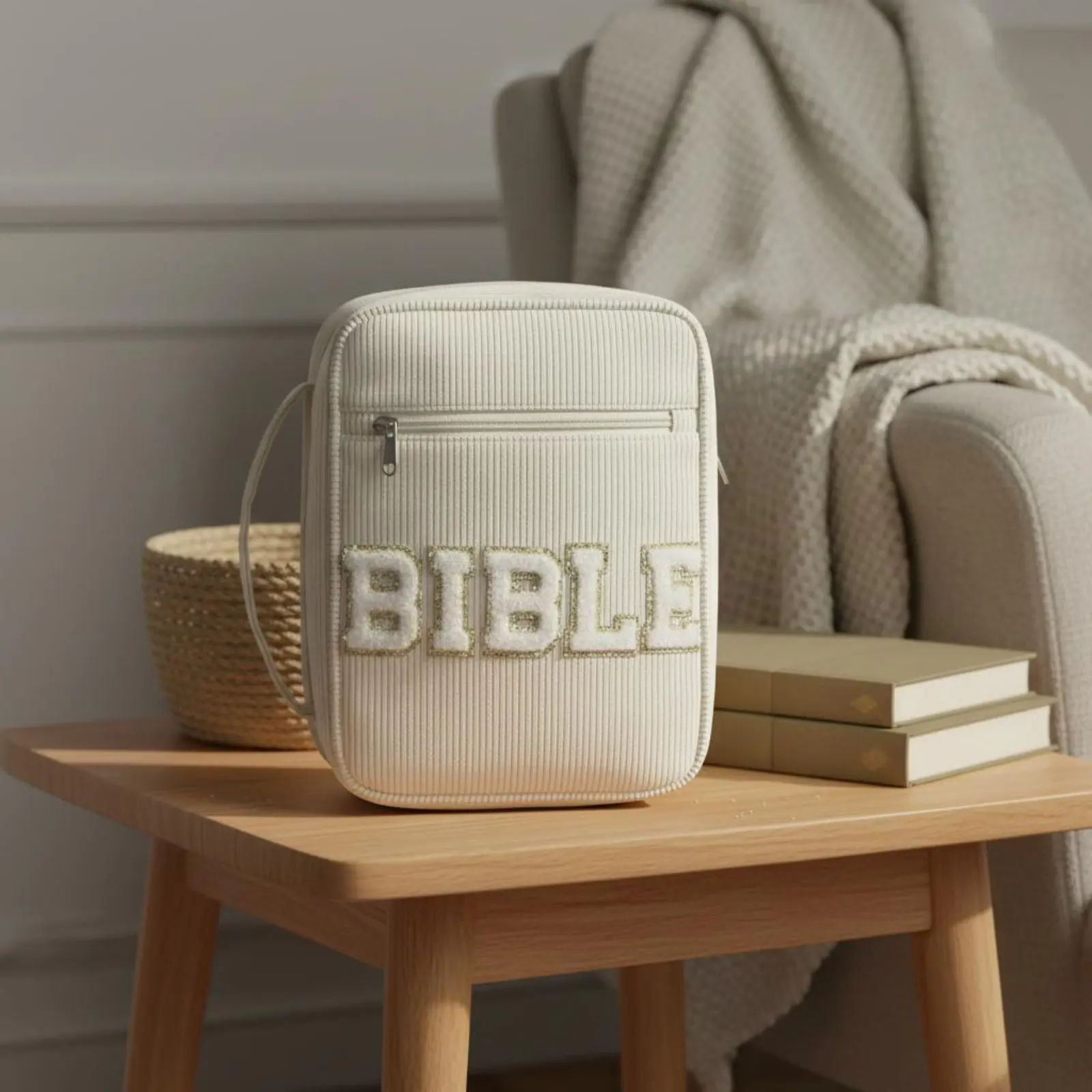 

Органайзер для книг с ручкой, прочный, на молнии, защитный чехол для книг, чехол для переноски Библии, держатели для ручек, органайзер для изучения Библии