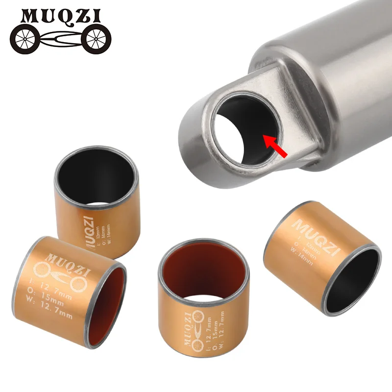 MUQZI-amortiguadores para bicicleta de montaña, buje de suspensión trasera, ID de 12,7mm, 12mm, OD, 15mm, 14mm