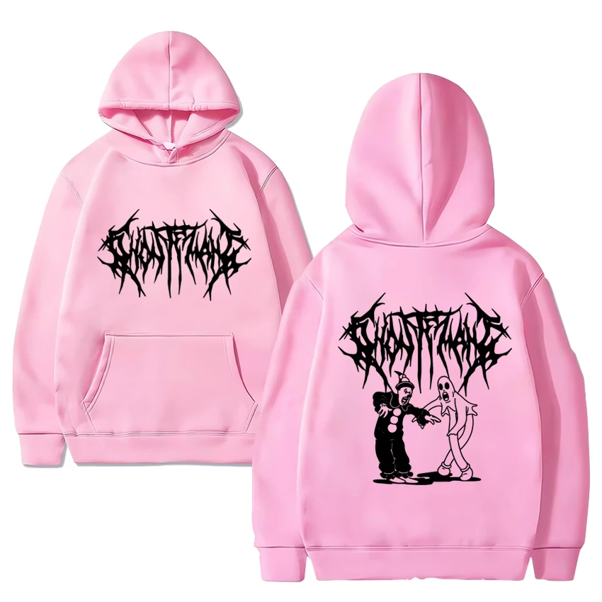 Hoodie preto unissex Suicideboys com estampa hip-hop, streetwear casual de grandes dimensões, camisola polar, manga longa, vintage, homens, mulheres, 2024