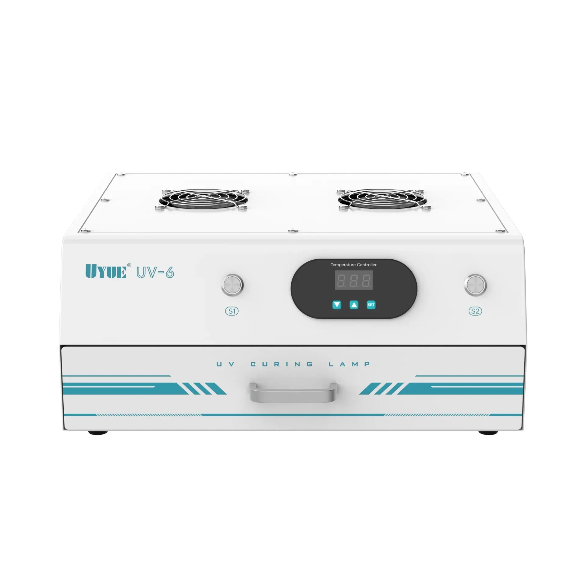 Musttby UYUE UV-6 Double Timing Intelligent Curing Lamp Mechanic UV Glue Curing Box For iPhone iPad LCD Screen Dry Glue Repair