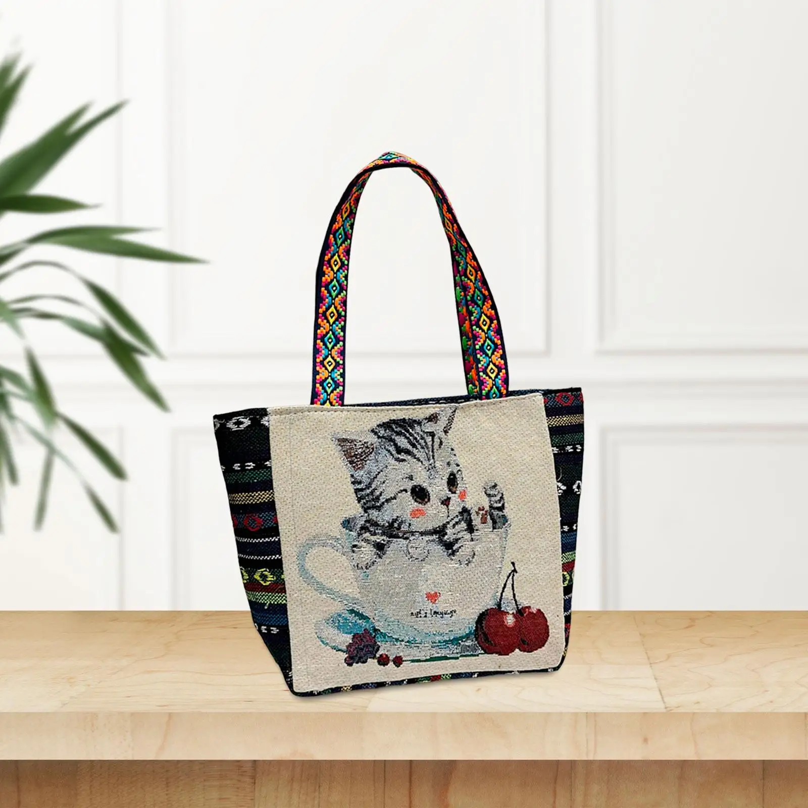 Womens Embroidery Shoulder Bag Fashion Lady Casual Travel Bag Pouch for Work Party image 4