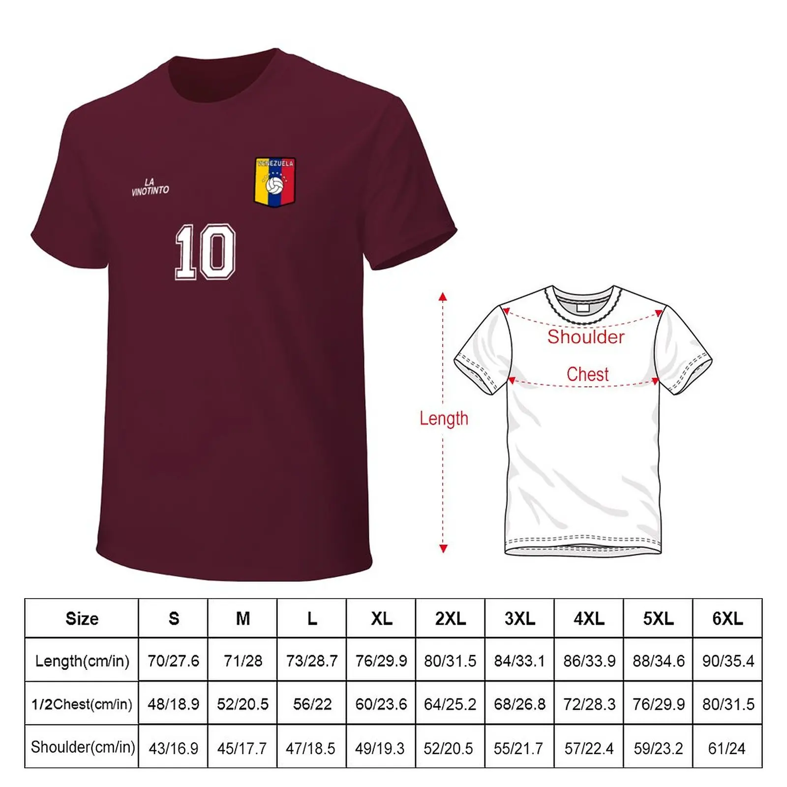 Venezuela Football Team Soccer Retro Jersey La Vinotinto T-Shirt for a boy blacks animal prinfor boys mens t shirts