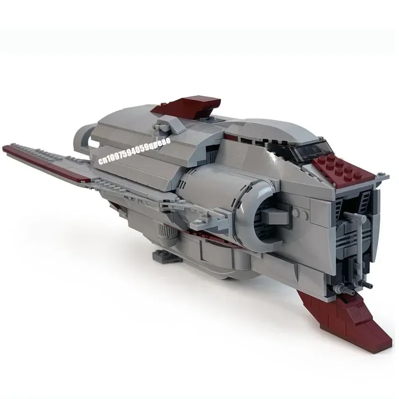Nieuwe 1311 Stuks Beroemde Star Battle Movie Moc Polan 717 Transport Spacefighter Model Creatieve Ideeën Kind Speelgoed Geschenken Custom puzzel