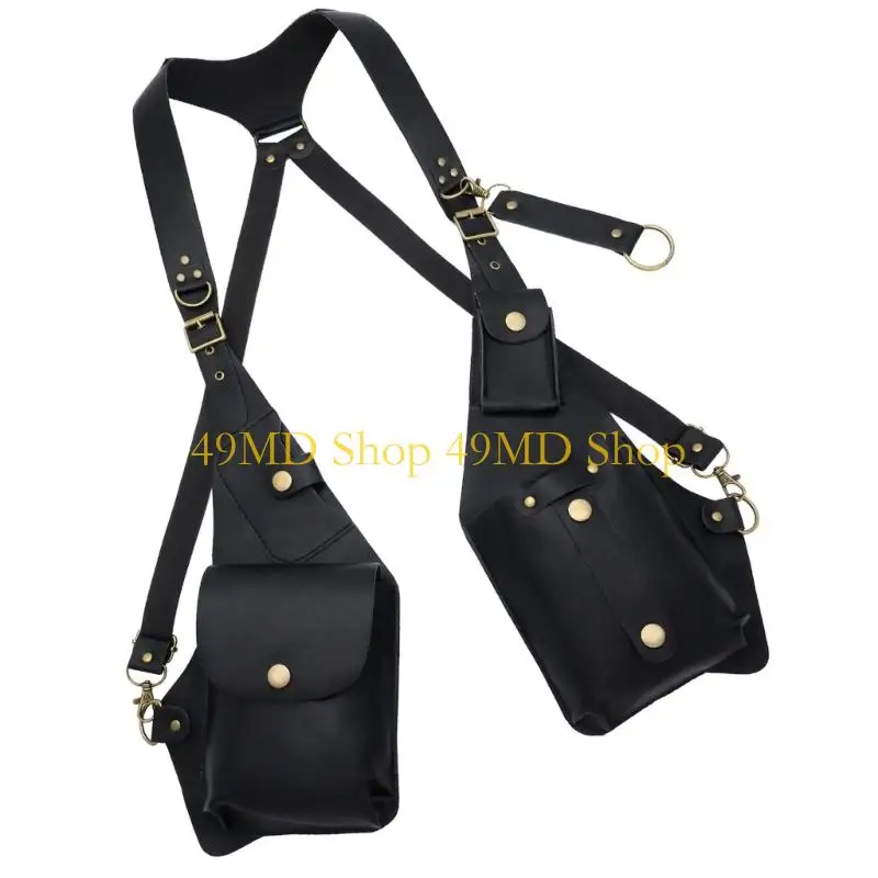 49MD Historical Inspired Adjustable Underarm Bag Costume For Mobile Wallet Safe Carry