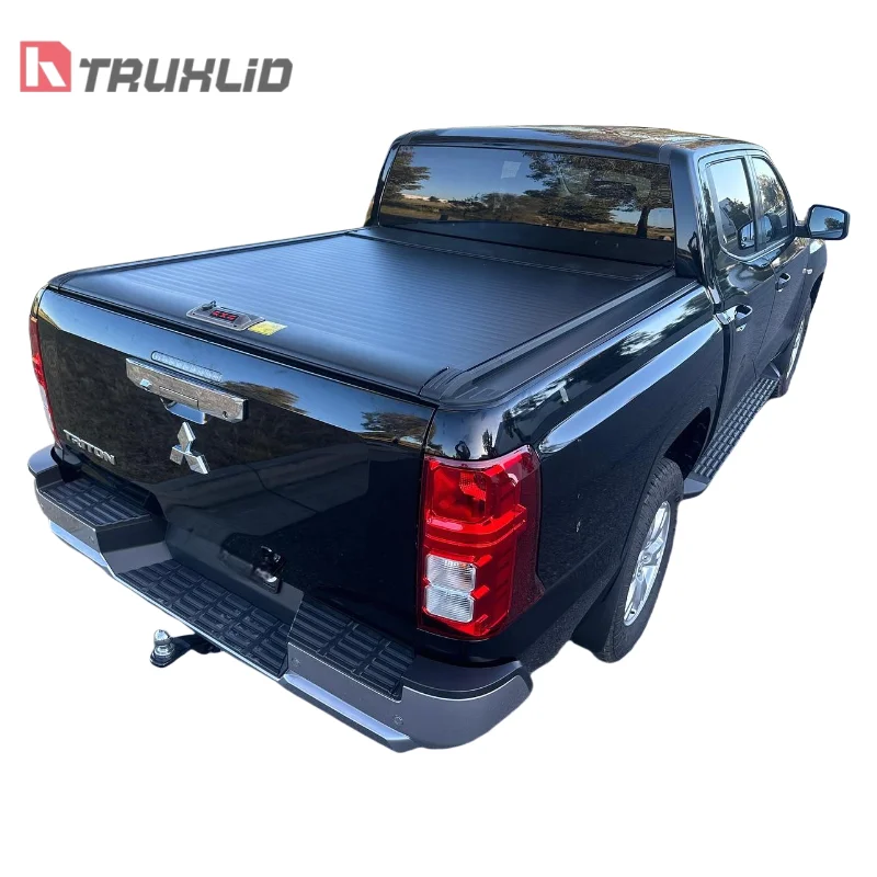 

Triton Ute Accessories Manual Retractable Tonneau Bed Cover for Pick-up Truck Locking CompatibleRanger