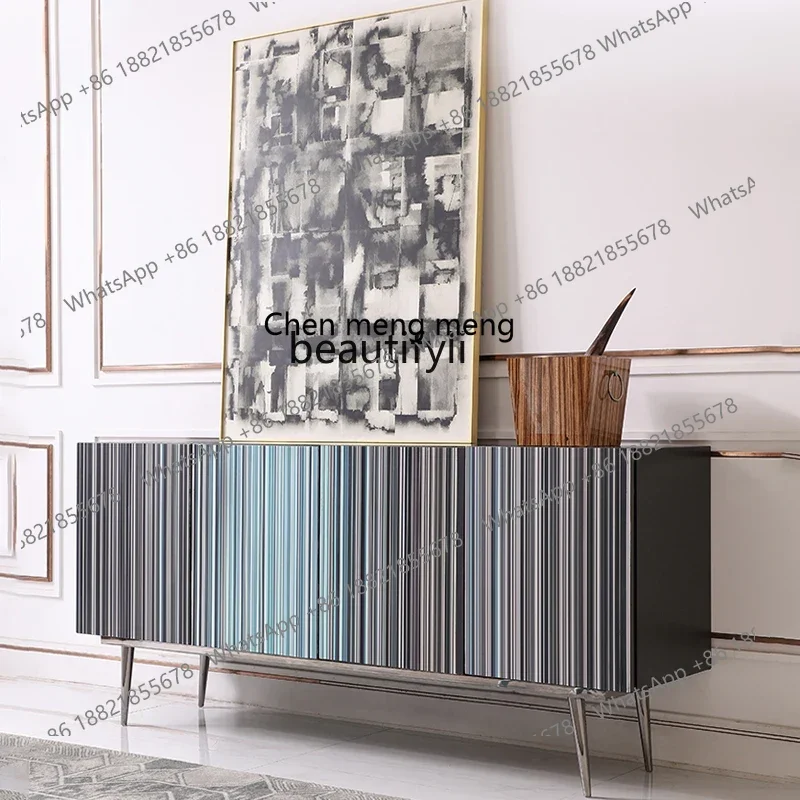 

xzItalian light luxury dining side cabinet modern, living room creative storage decoration, dining room dining cabinet