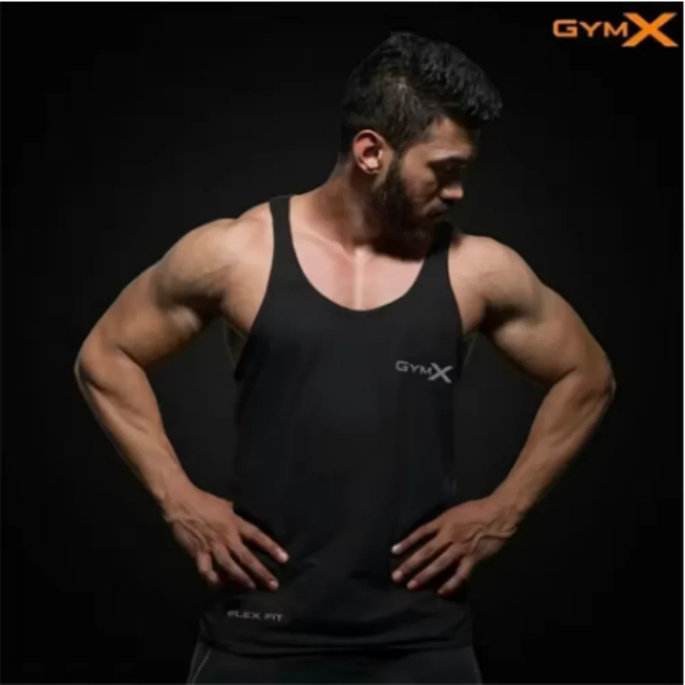 Men Bodybuilding Tight Cotton Tank Tops Summer Jogger Workout Sleeveless shirt Man Sling Vest Male Gyms Fitness Brand Clothing