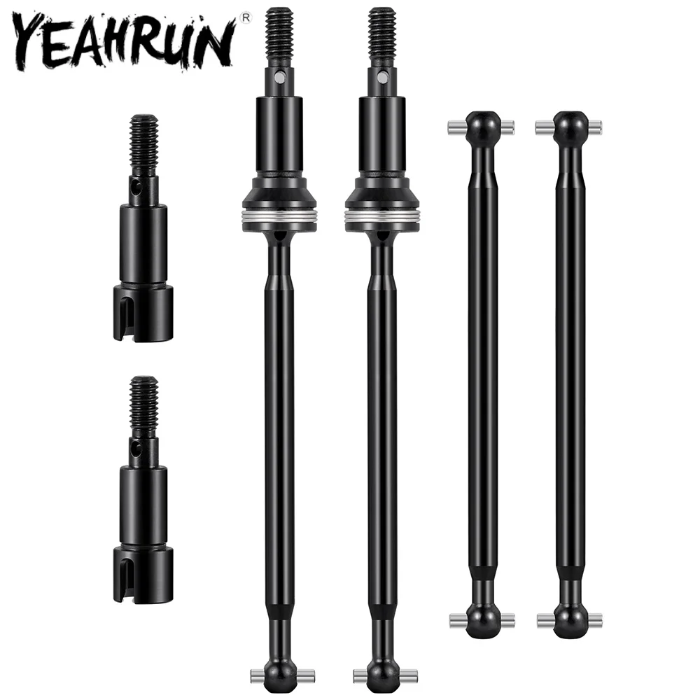 YEAHRUN 1 Set 10T 14T Front & Rear CVD Drive Shaft Teeth Brass for 1:16 HLX Q901 RC Car Upgrade Parts Accessories
