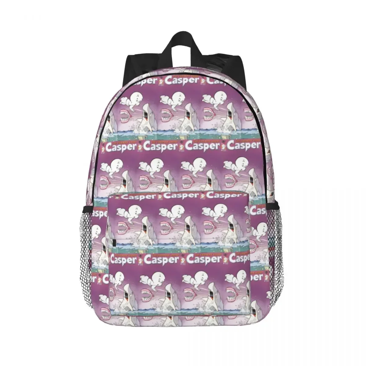 

Рюкзак The Friendly Ghost Casper, Лидер продаж, рюкзак большой емкости для мальчиков и девочек, сумка для книг, сумки на плечо для мужчин, женщин, детская школьная сумка