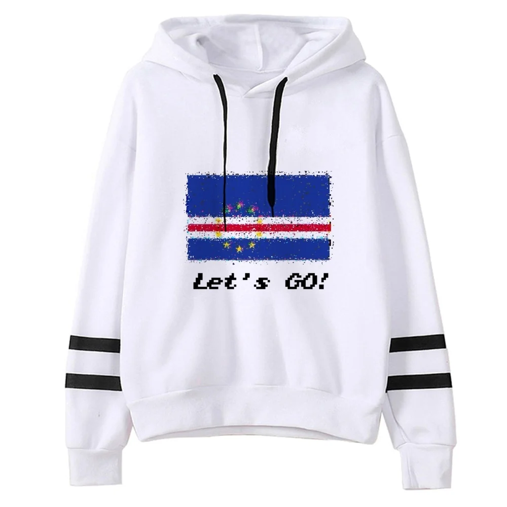Cabo Verde hoodies anime sweatshirt graphic 2000s cute winter warm Casual Aesthetic