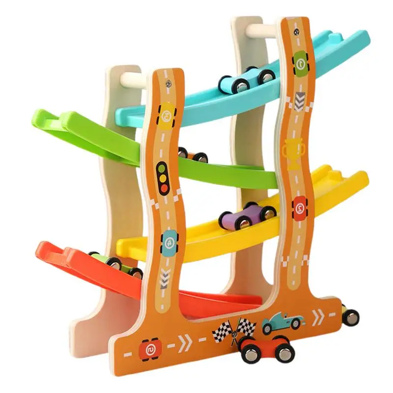 Children Race Track Toy Ramp Racer Set Race Track Car Gliding Car Toy Motor Skills Race Tracks For Kids Develop Cognitive Skills