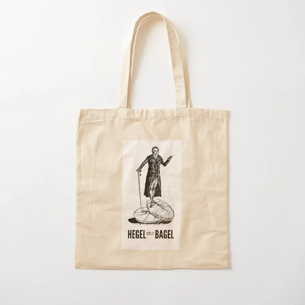 Poets _amp_ Pastries Hegel on a Bagel Tote Bag canvas tote reusable shopping bags great Women's Canvas