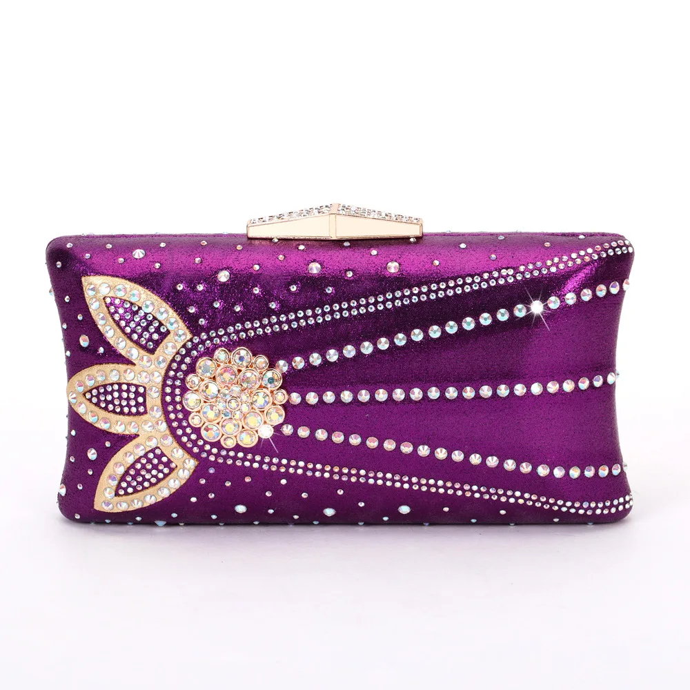 

Crystal Evening Wedding Purses Fashion Women Diamond Clutch Bag Luxury Lady Rhinestone Handbags Bridal Party Bags Prom Minaudier