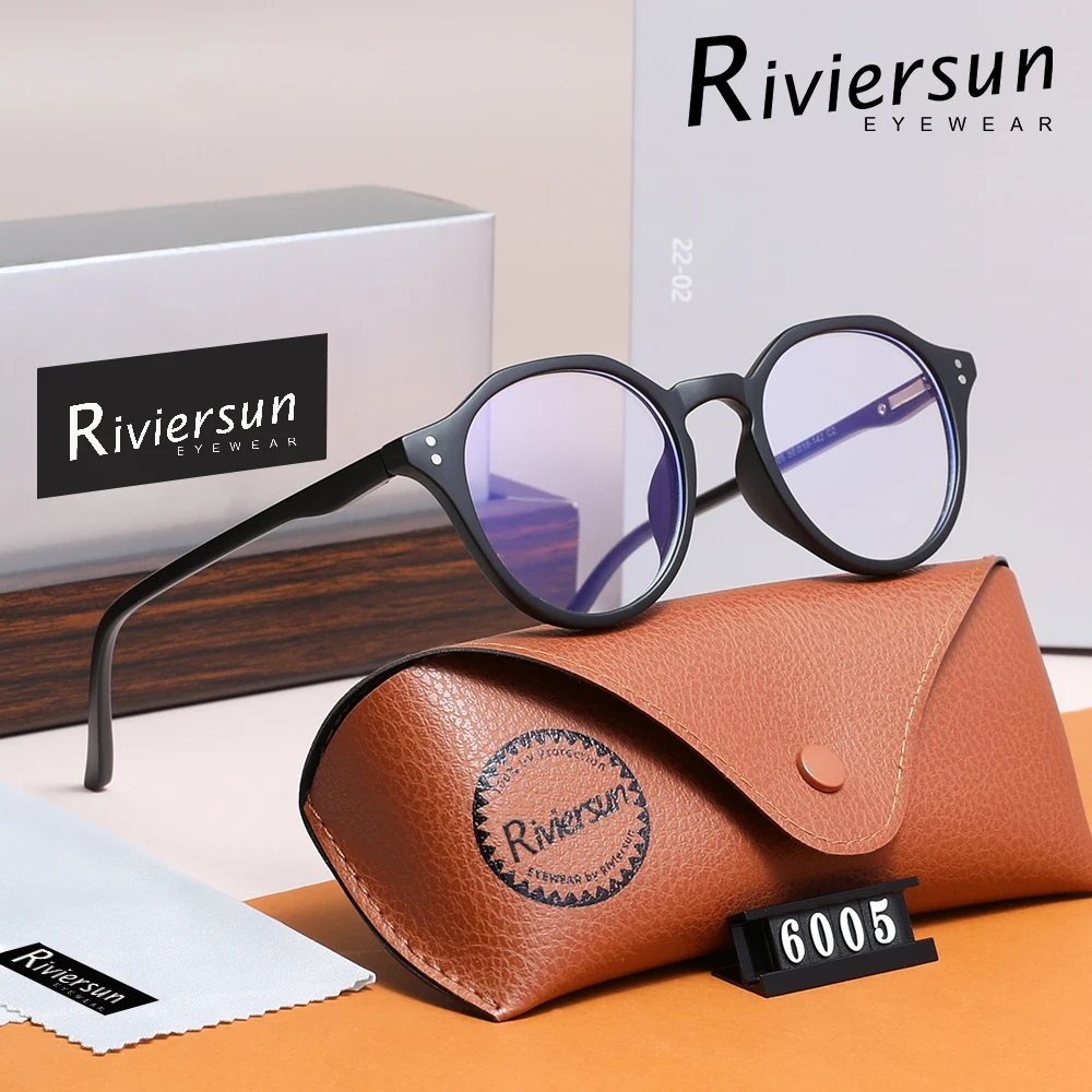 Classic Blue Light Blocking Glasses For Men Women Round Frame Anti-Blue Ray Glasses Daily Phone Computer Protection Eyeglasses