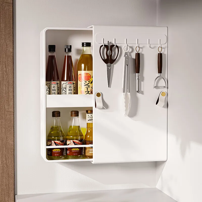 Narrow Style Wall Mounted Kitchen Storage Pull Out Durable Slide Out Spice Racks Organizer