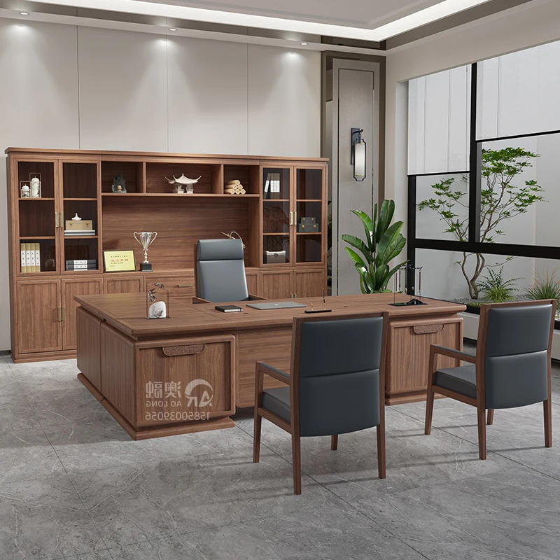 Escritorio de oficina rectangular de madera, decoración de habitación de gran tamaño, Escritorio de oficina profesional Vintage, Mesa decorativa, muebles que ahorran espacio