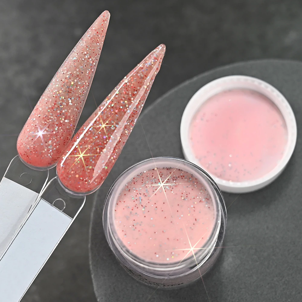 8 colori/set polvere acrilica per unghie natalizie 3-IN-1 estensione/intaglio/pigmento in polvere di cristallo per accessori per manicure