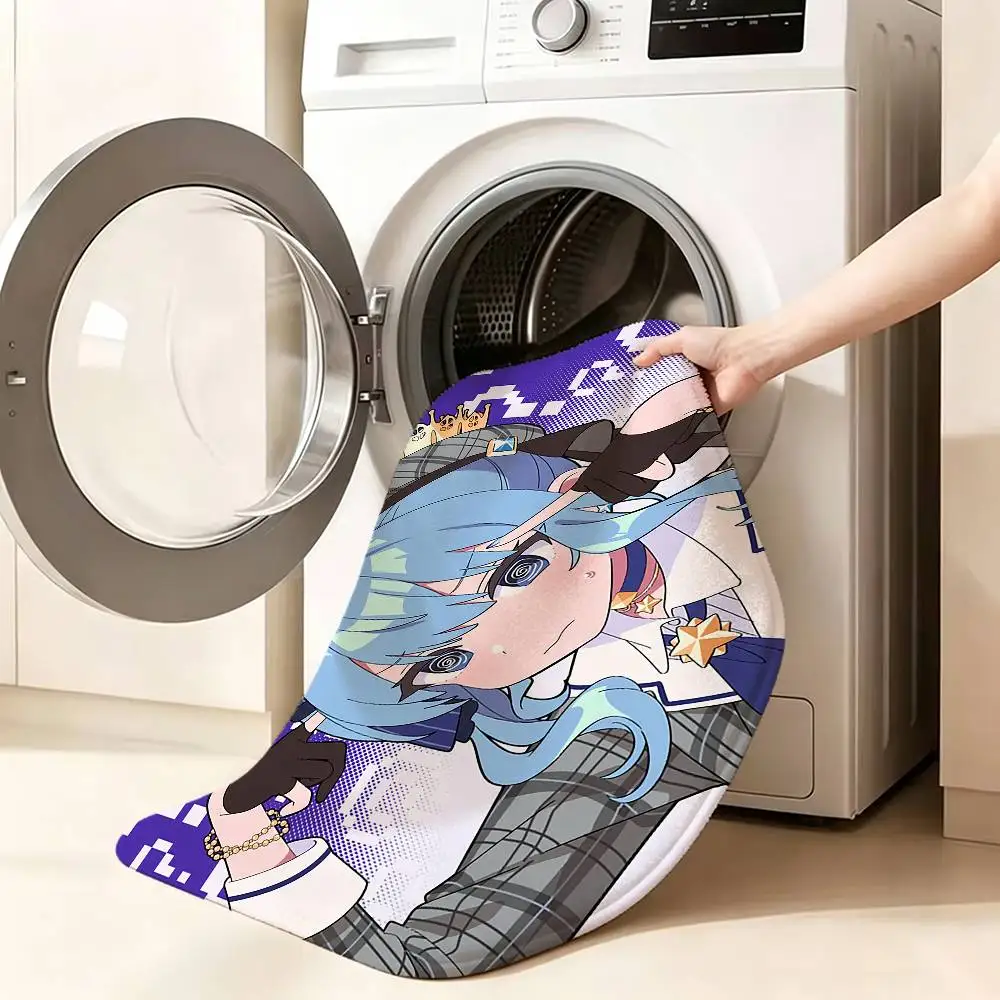 H-Hoshimachi S-Suisei Floor Mat Soft Non Slip for Entry Door Bathroom Indoor Home Decorative Carpet