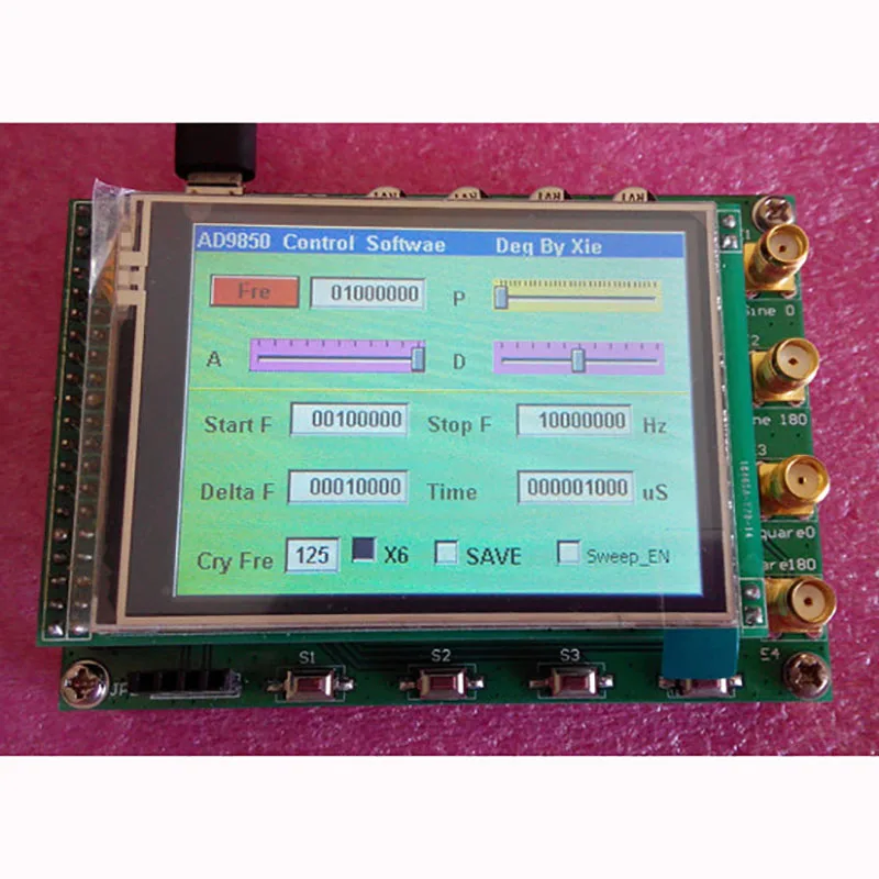 AD9850 AD9851 DDS signal generator module TFT touch screen control 32-bit high-speed MCU