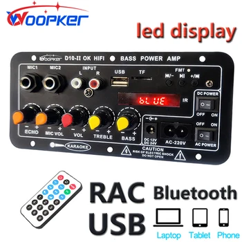 Woopker D10-II Bluetooth audio amplifier board with 4 Ohm speaker home LED display module for 120W 30-power amplifier