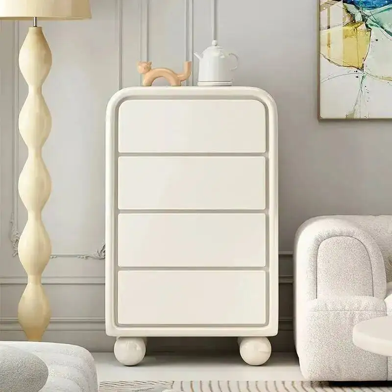 Home Nordic Style Drawers Cabinet Living Girl Room Storage Cabinets Cream Decorations Organize Vitrina Miniature Craft Furniture