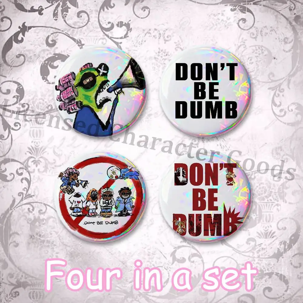Dont Be Dumb A-Asap R-Rocky Creative Quirky Mini Pill Badges 25mm Micro Button Pins Fan-made Merch  Gift for Friends