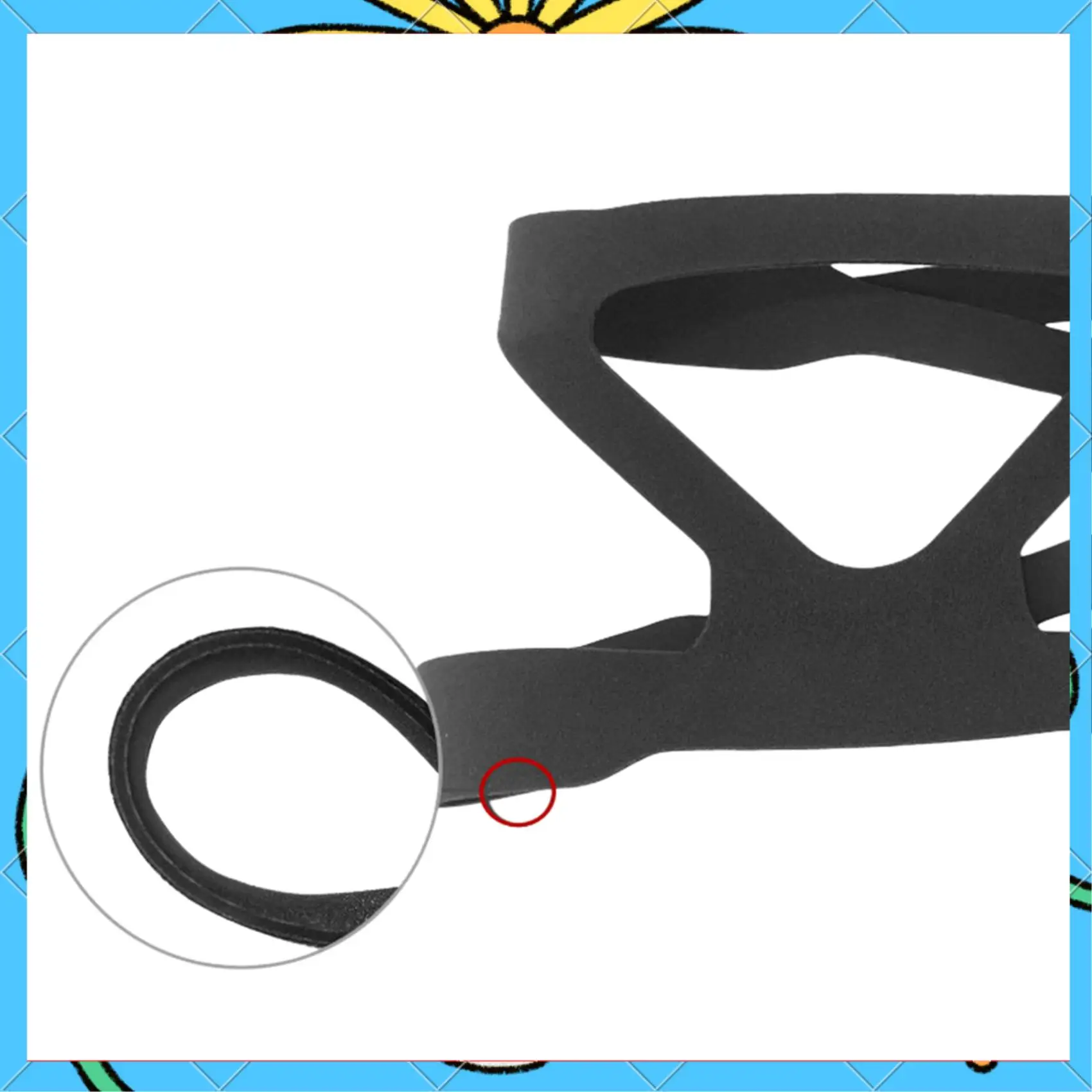 

3X Universal CPAP Mask Headgear Strap For Resmed Mirage Series, Respironics CPAP (Headgear Only)-[A51I]