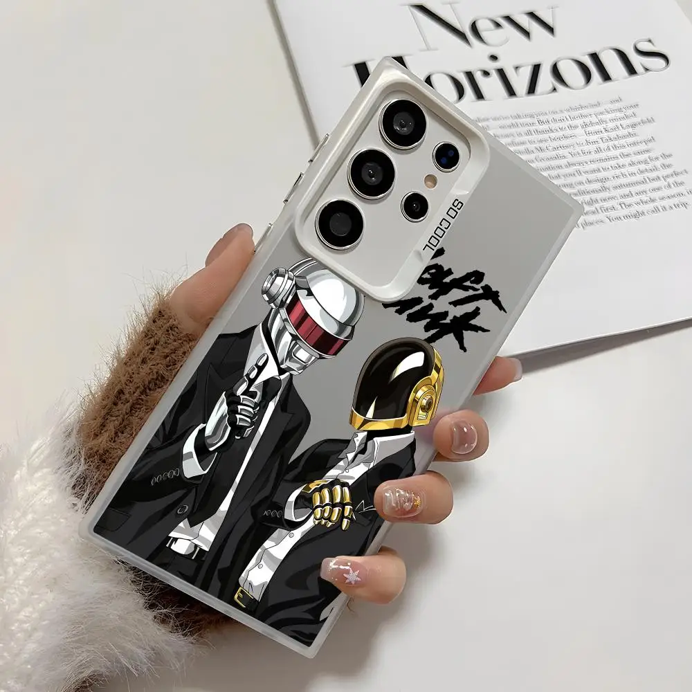 Band D-Daft Punk Phone Case For Samsung Galaxy S25 Edge S24 S23 S22 S21 S20 Ultra Funda Silicone Colorful Silver Phone Case view 3