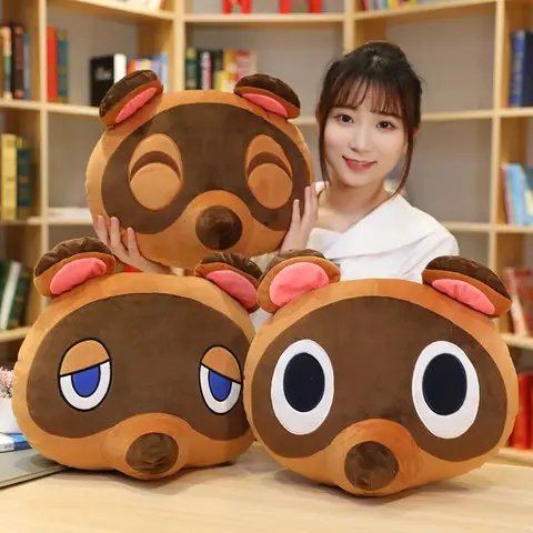 40CMAnimal Crossing 플러시 베개 Doubutsu No Mori Cofa 쿠션 Tom Nook Foxes 애니메이션 인형 선물 생일 크리스마스