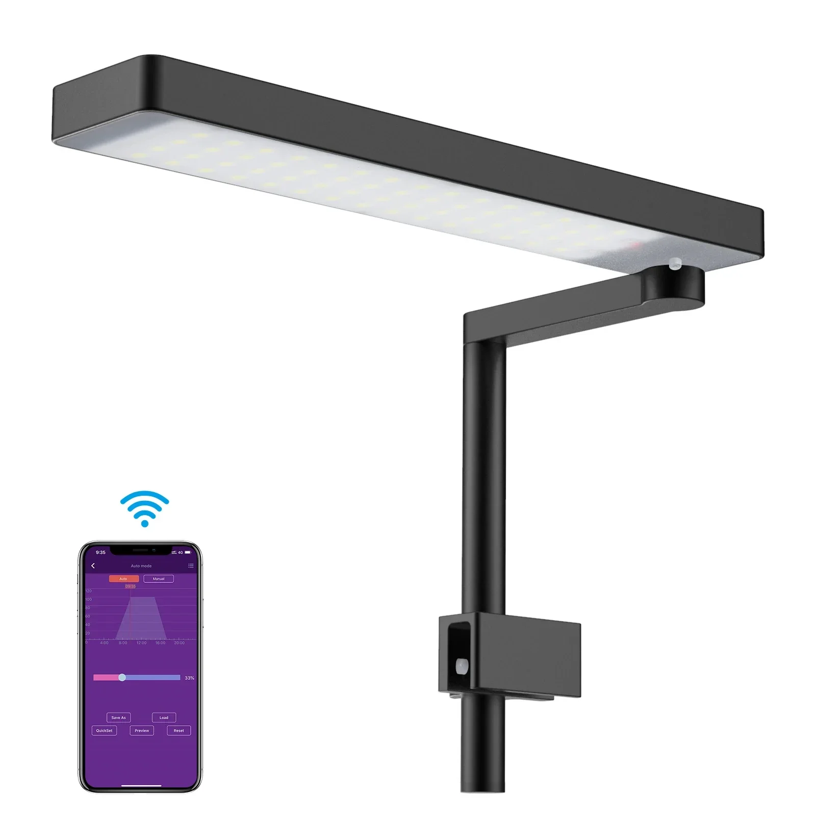 FOR C2 Full Spectrum C2 RGB LED light with built-in Bluetooth controller for mini nano aquariums.