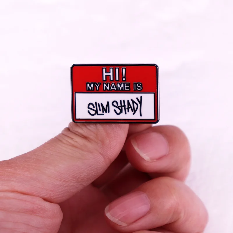 Rap artist brooch, song badge, music merchandise