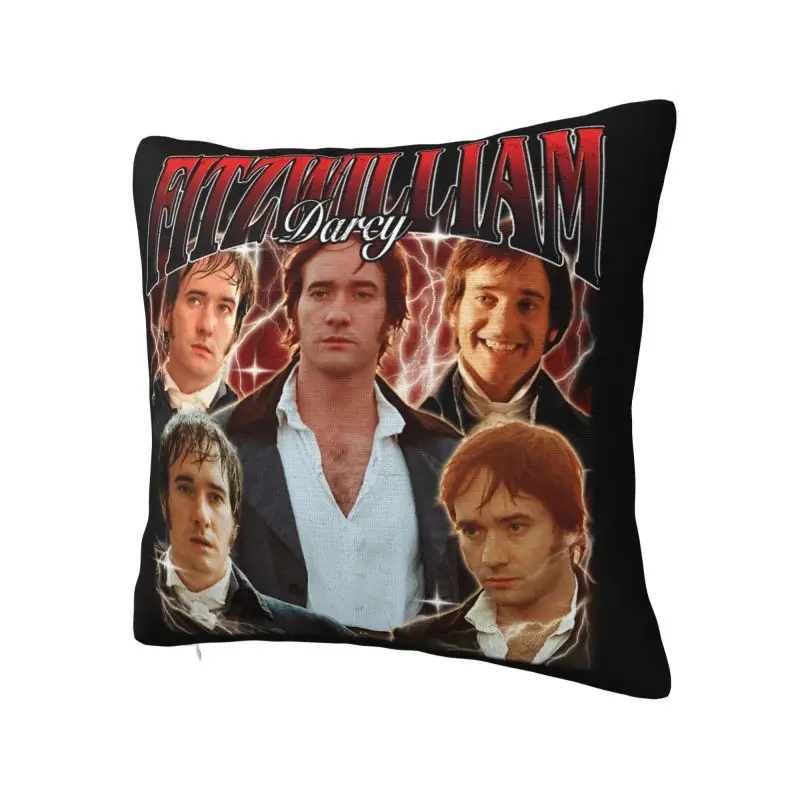 Fitzwilliam Darcy Style Throw Pillow Covers Decoration Pride And Prejudice Sofa Chair Cushion Cover Polyester Cozy Pillowcase