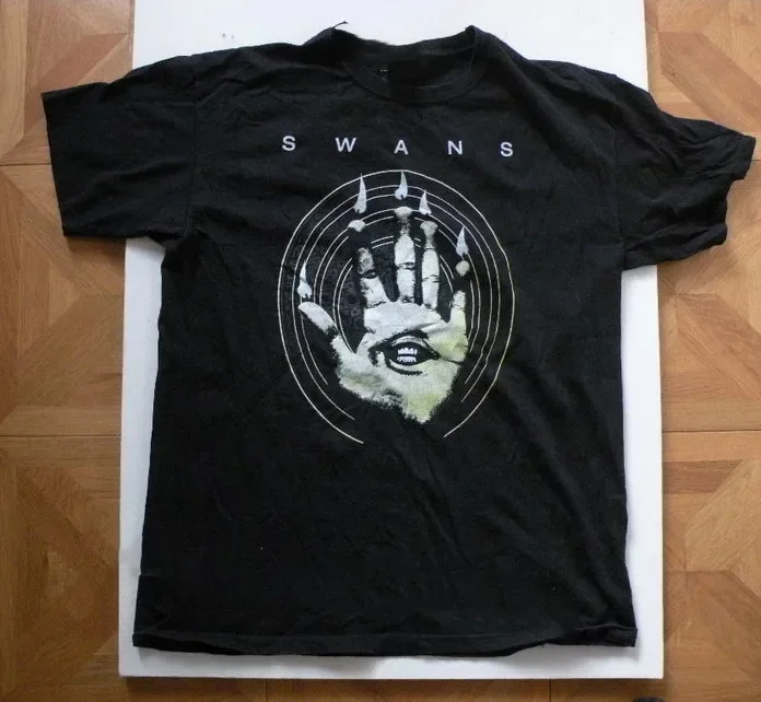 New Popular Swans Band Black T-Shirt Cotton Full Size S-5XL