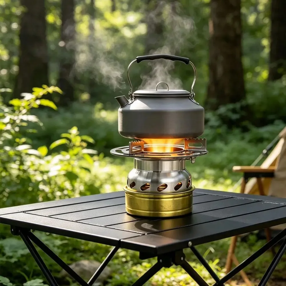 Outdoor Mini Stove Camping Stove Stainless Steel Stove Frame Non-slip Bracket Suitable for Picnics Backpacking and Hiking - view 5
