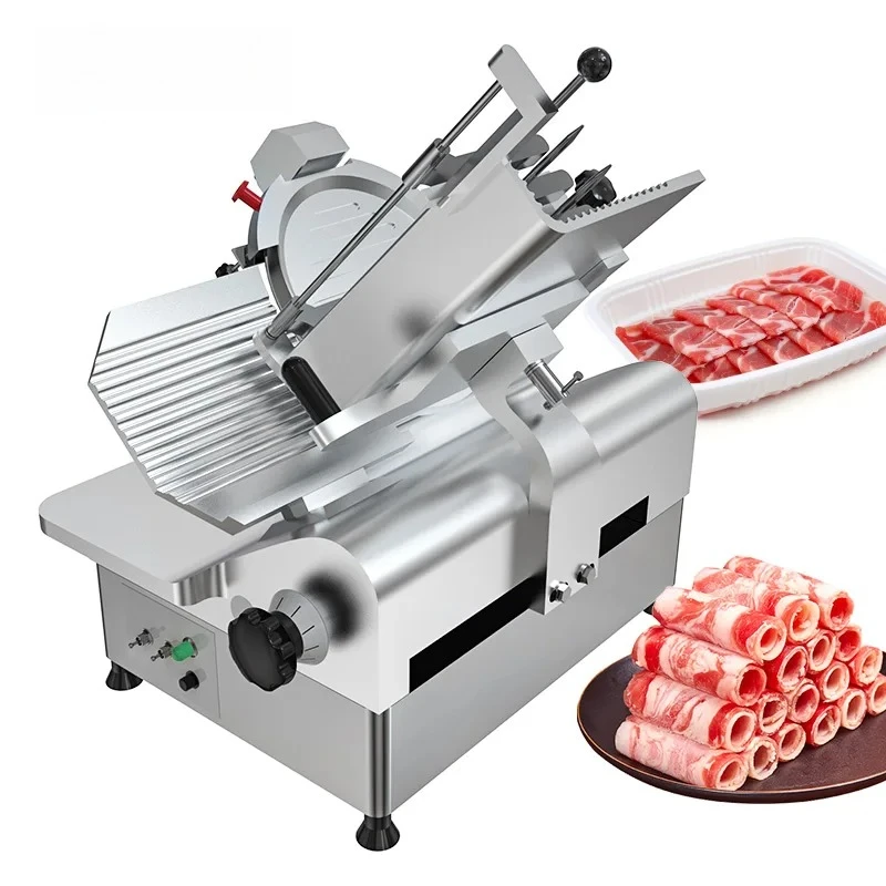 

Commercial Electric Fresh Meat Slicer Frozen Meat Machine Automatic Beef Mutton Pork Thin Slicer Machine