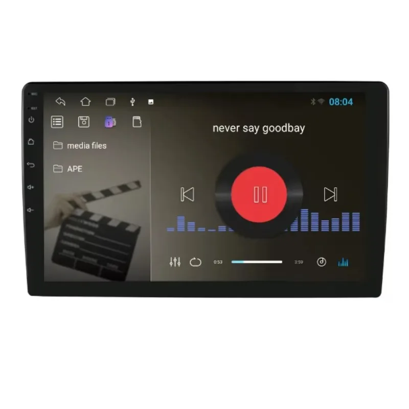 

Vehicle-mounted Large Screen Quad-core WIFI 10-inch GPS Android Navigator Integrated Machine