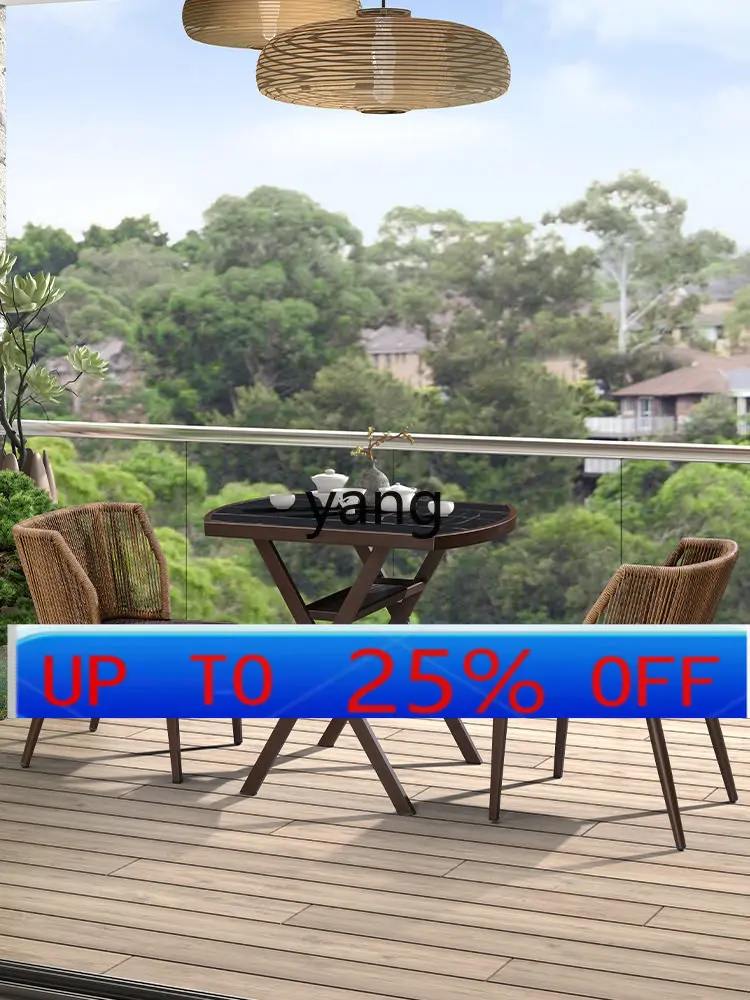 

lmm Coffee Table 2-in-1 Living Room Home Small Tea New Chinese Table-Chair Set