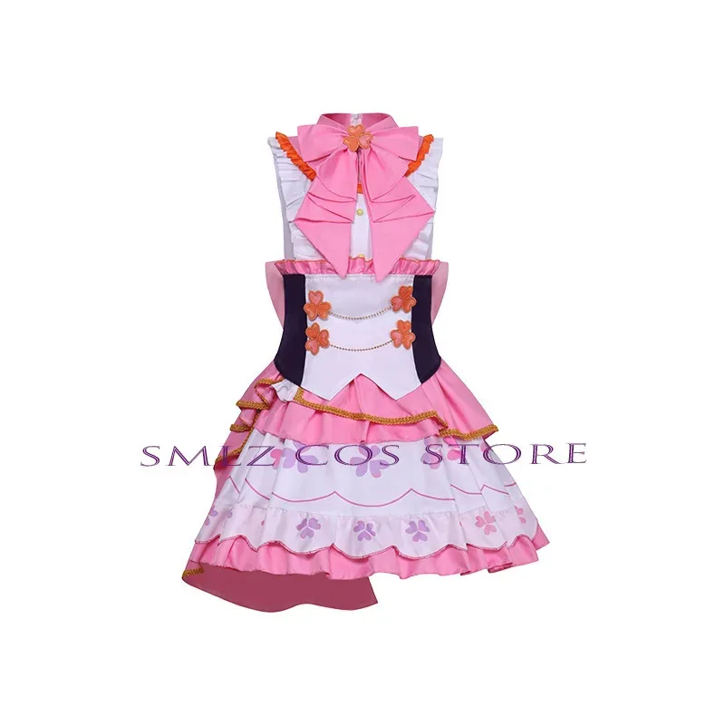 Anime More More JUMP Cosplay PJSK Momoi Airi Cosplay Costume Wig Sing Song Dress Halloween Party Dress Lolita Suit for Woman
