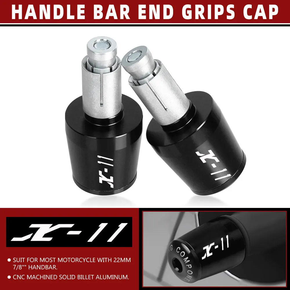 

For HONDA X11 X-11 CB1100SF 1999 2000 2001 2002 Handlebar Grips Caps End Gear Balanced Plugs Slider Motorcycle Handle Bar Ends