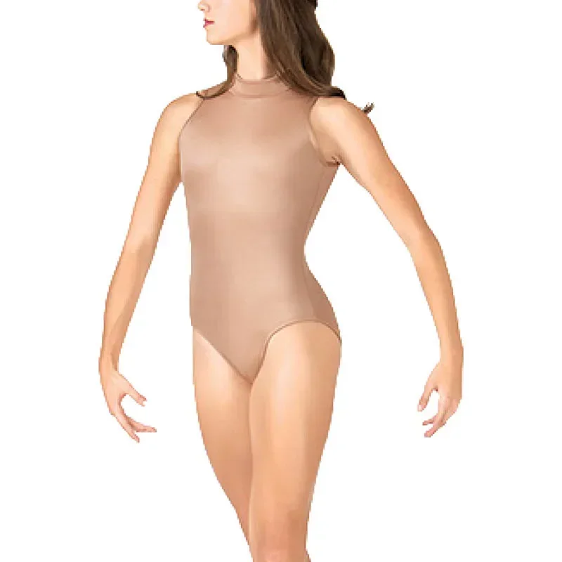 

Women Sleeveless Ballet Dance Tank Leotards Open-back for Adult Gymnastics Black Bodysuits Backless Rompers Stage Costumes Nylon