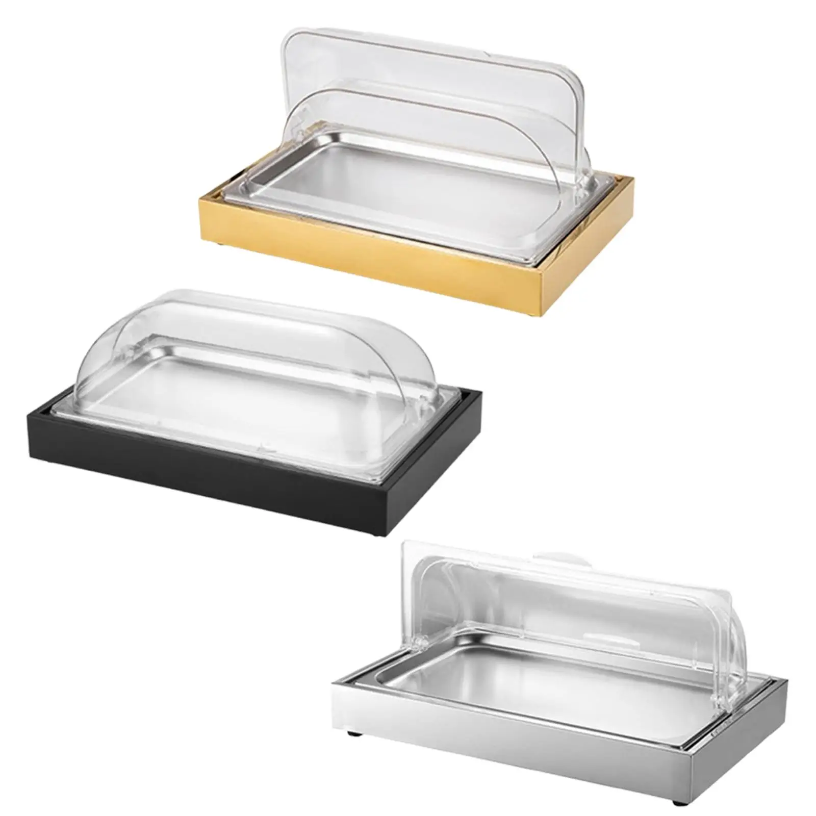 Ice Food Serving Display Tray Display Plate Elegant Party Buffet Tray Food Dish Seafood Display Detachable Design for Buffet