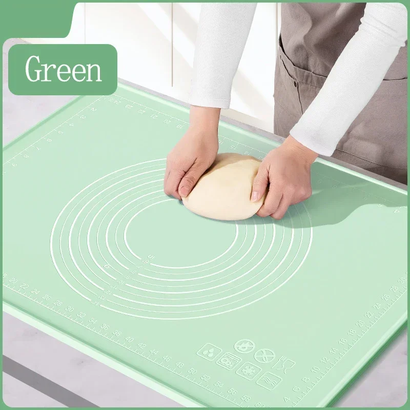 

Silicone Kneading Mat Food Non-stick Surface Rolling Dough Mat With Scale Cake Pastry Pad Kitchen Baking Tools Accessories